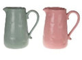 Karaf roze groen assorted H23,5