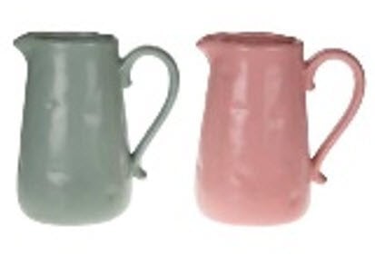 Karaf roze groen assorted H23,5
