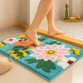 Superzachte microvezel 2000 GSM-badmat (50x80 cm), verpakking van 1 | Absorberende, antislipdeur-/vloermat voor thuis (groen)
