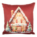 Kussenhoes 45x45 cm Rood Polyester Kers