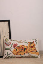 Lumbaal katoenen kussen - Tiger Design - 35 x 60 cm