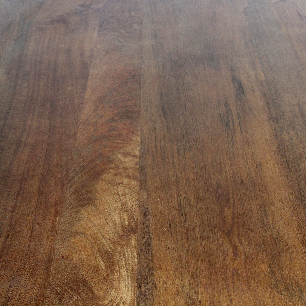 Bullnose Chamfered mangohouten eettafel mix