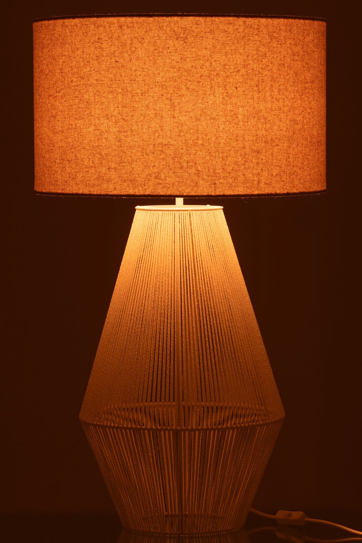 J-Line lamp Striing - metaal/papier - wit