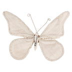 Decoratie Vlinder 30x3x24 cm Beige Synthetisch