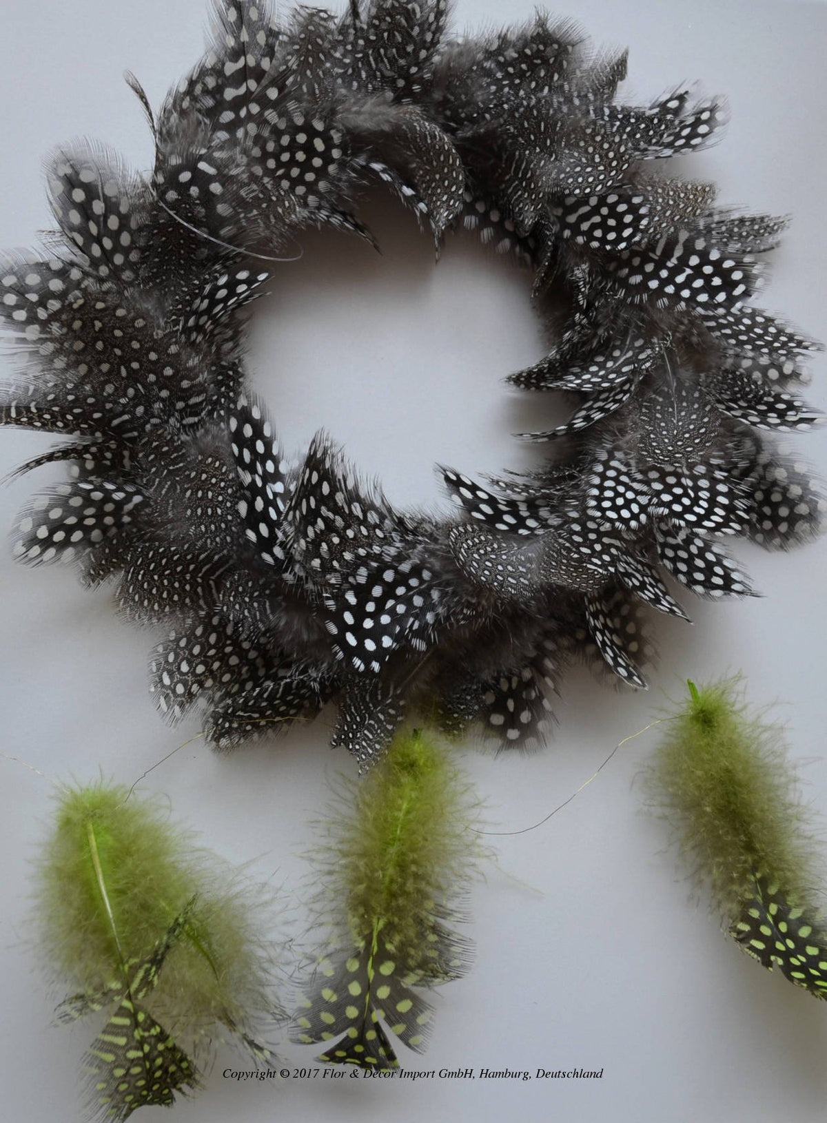 Parelhoen verenkrans 25cm groen