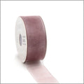 Organza lint - oud paars - 25mm x 50 meter