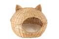 J-Line Kattenmand+Kussen Rotan Licht Naturel