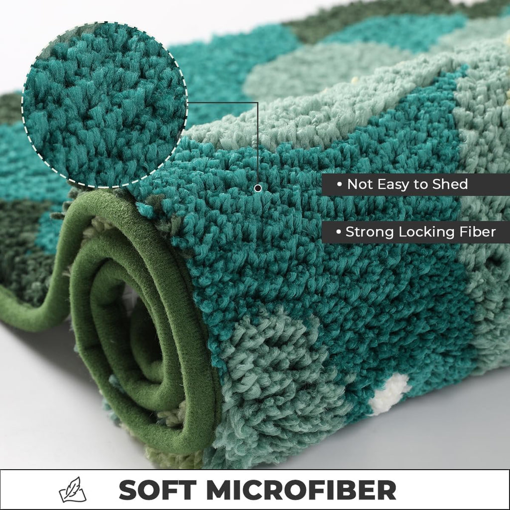 Berken superzachte microvezel 2000 GSM-badmat 40x60 cm | Absorberende antislipdeurmat thuis badkamer keuken