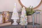 Decoratie Beeld Macarons Ø 12x25 cm Blauw Roze Kunststof