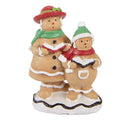 Kerstdecoratie Beeld Gingerbread man 10x6x13 cm Bruin Kunststof