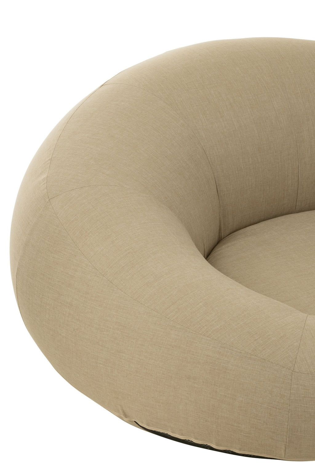 J-Line Matras Donut Polyethyleen Beige