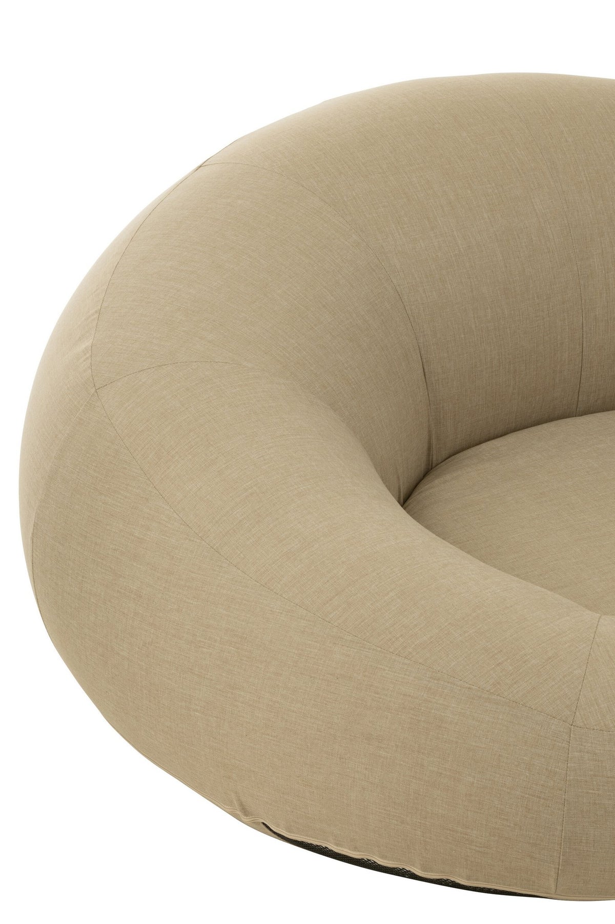 J-Line Matras Donut Polyethyleen Beige
