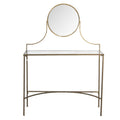 Kaptafel Koperkleurig, IJzer en Glas 98x32x139 cm
