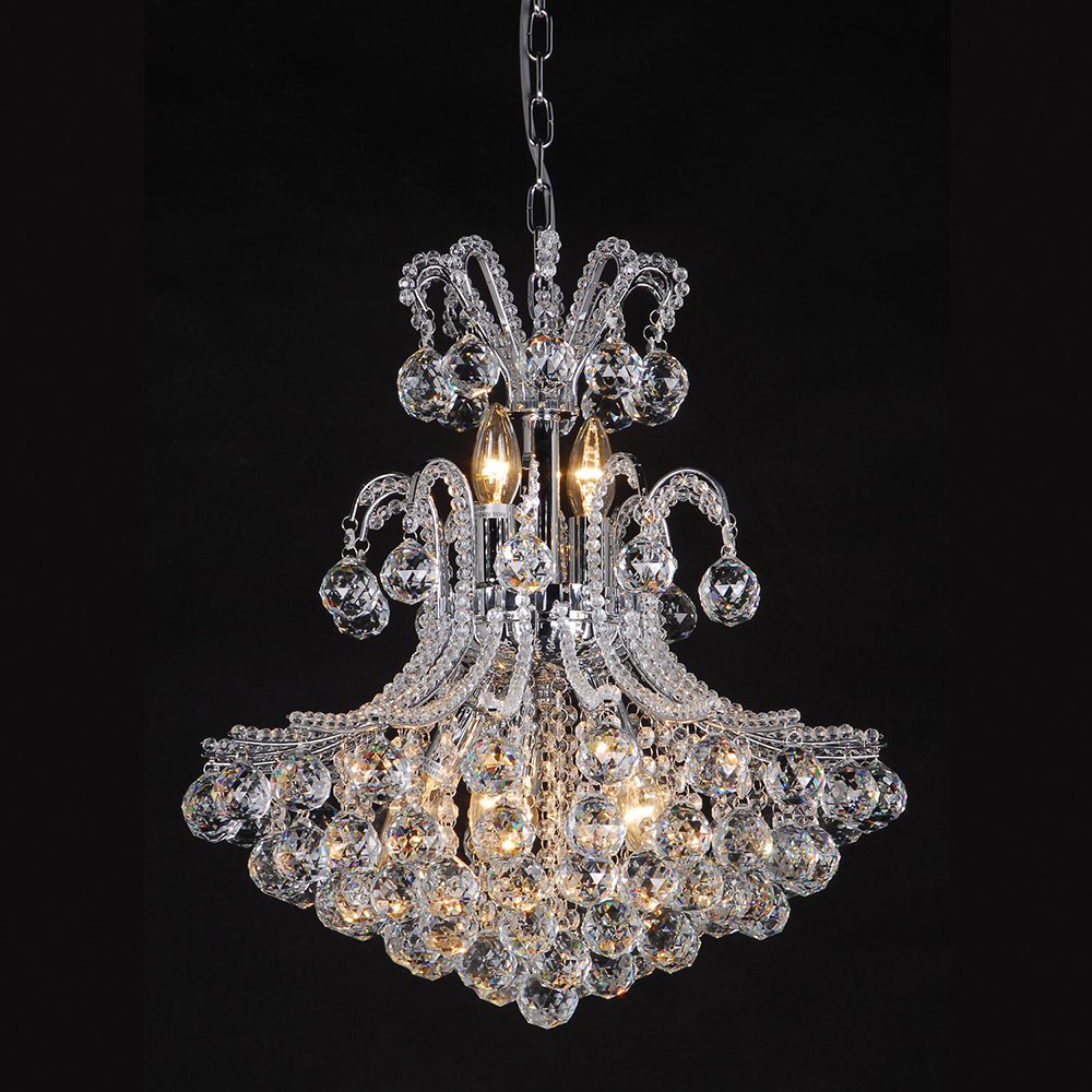 Kroonluchter 60-180 x Ø50 cm Transparant IJzer Hanglamp