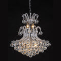 Kroonluchter 60-180 x Ø50 cm Transparant IJzer Hanglamp