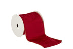 J-Line lint - fluweel - rood