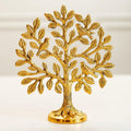 Messing levensboomornament – puur massief messing – 17,5 cm tafelbladdecor