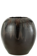 J-Line bloempot - keramiek - bruin - large - Ø 50 cm