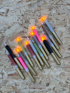 LED Dip Dye kaarsen Ecru/Goud, nr. 200 (2stuks)