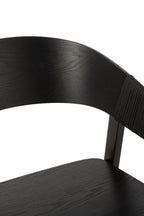 J-Line Stoel Naga Essenhout/Touw Zwart