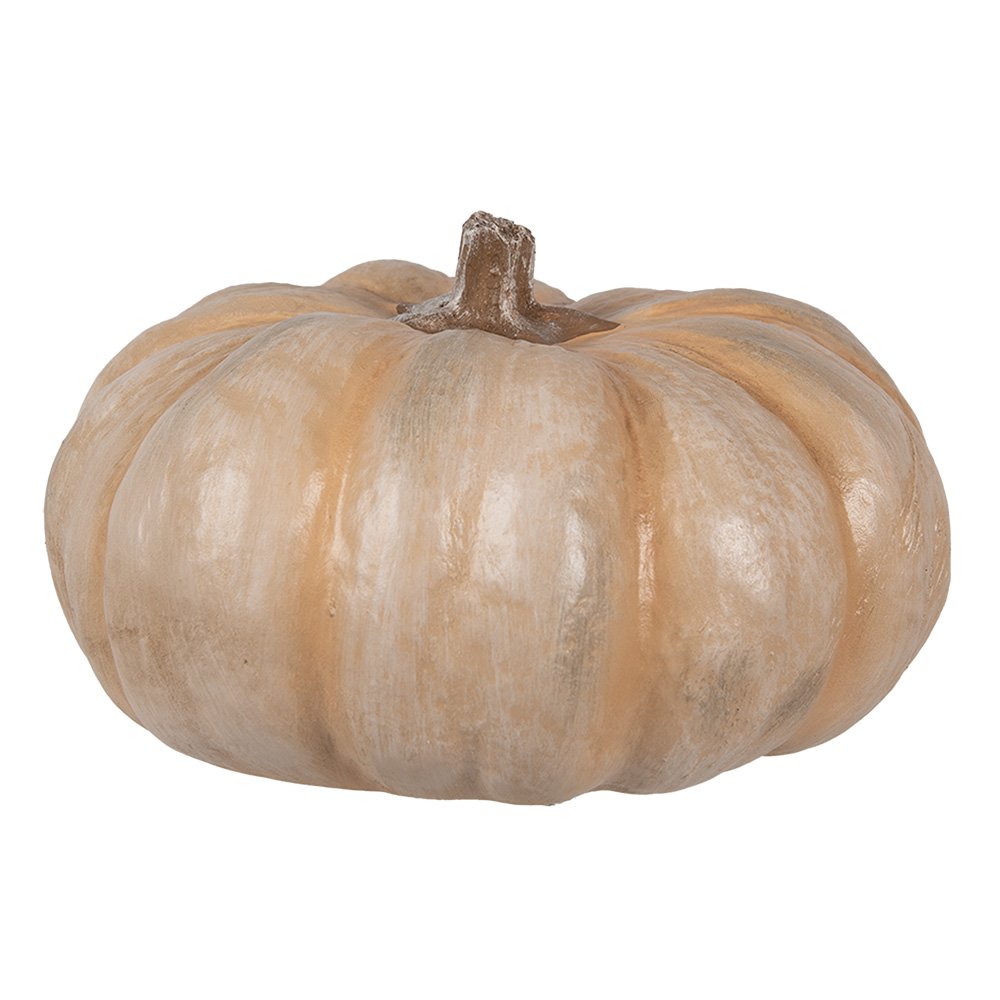 Decoratie Pompoen Ø 22x13 cm Beige Polyresin