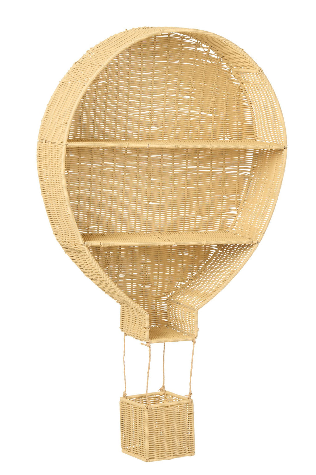 J-Line wandrek Luchtballon - kunststof - naturel