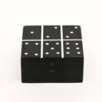 Decoratieve dominoset – harstegels en MDF-doos