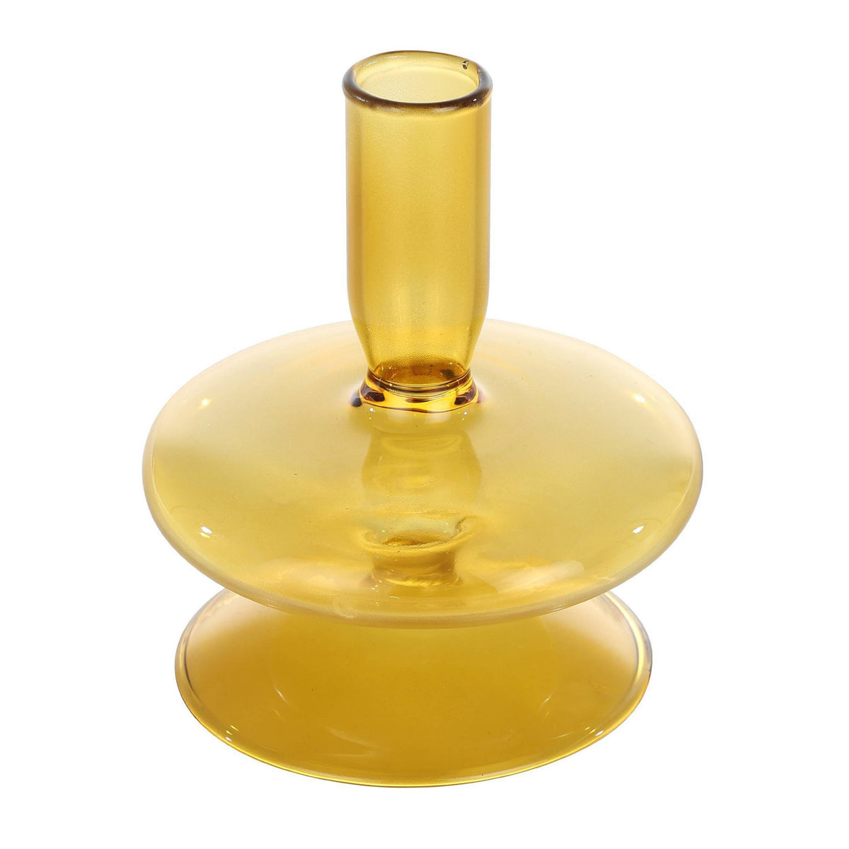 Candlestick Molume geel 10x12cm