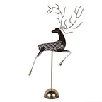 Decoratie Beeld Hert 36x12x72 cm Goudkleurig Metaal