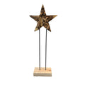 Decoratie ster op voet hout 80x30xT6cm (self assembly)