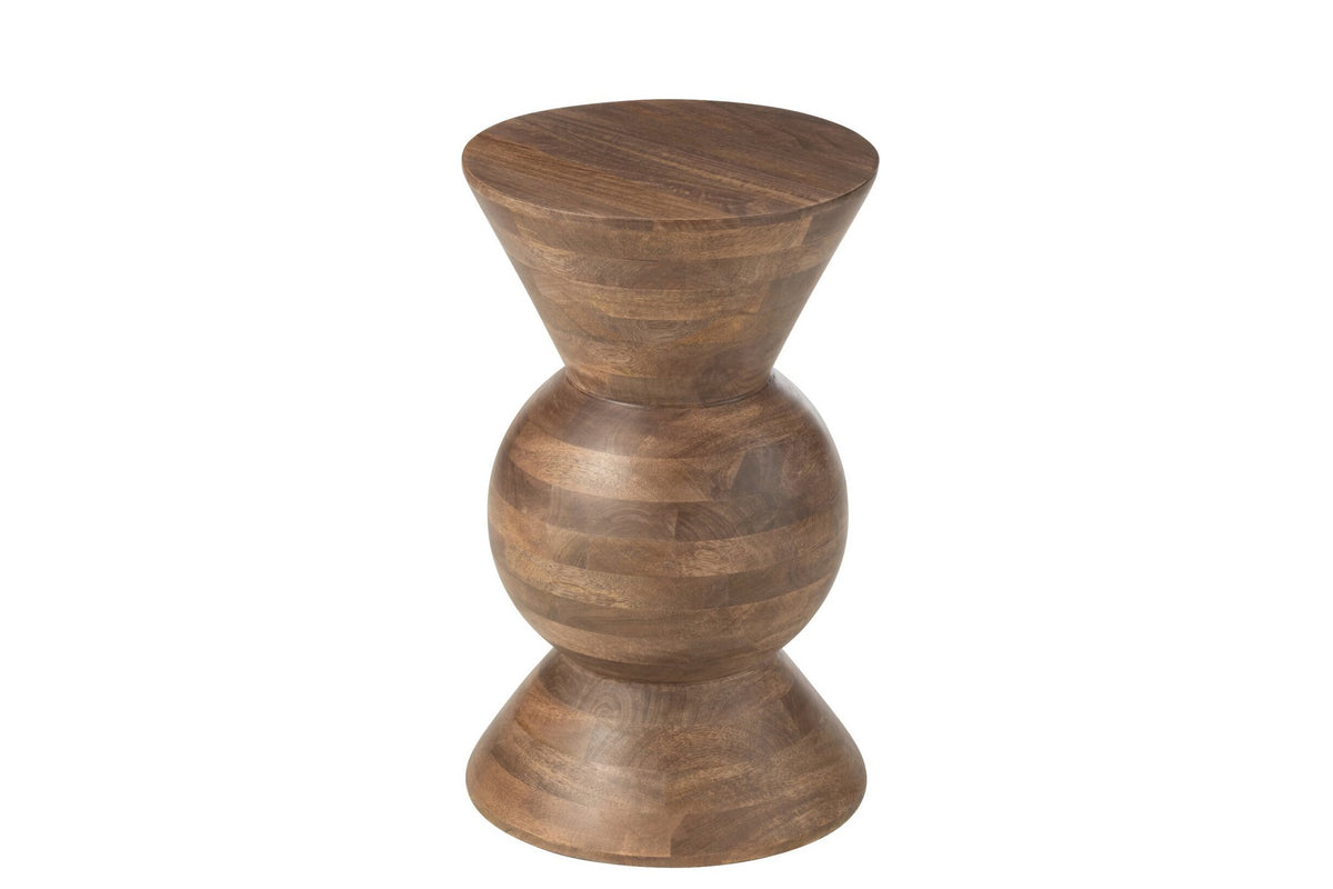 J-Line Bijzettafel Candy Mango Hout Bruin