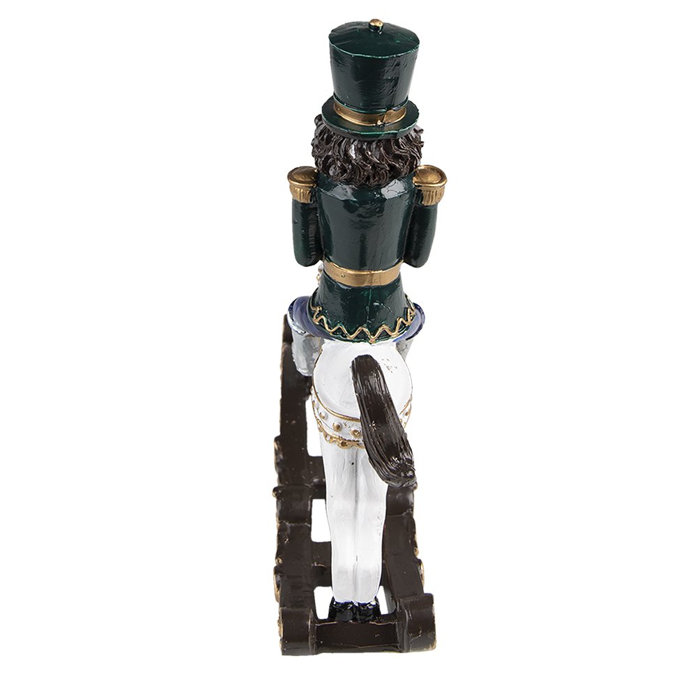 Kerstdecoratie Notenkraker 18 cm Groen Polyresin