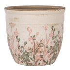 Bloempot Ø 16x14 cm Beige Keramiek Bloemen