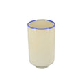 Vaas 15xH26cm crème wit Milo