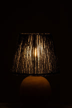 J-Line Lamp Led Hout/Metaal Zwart