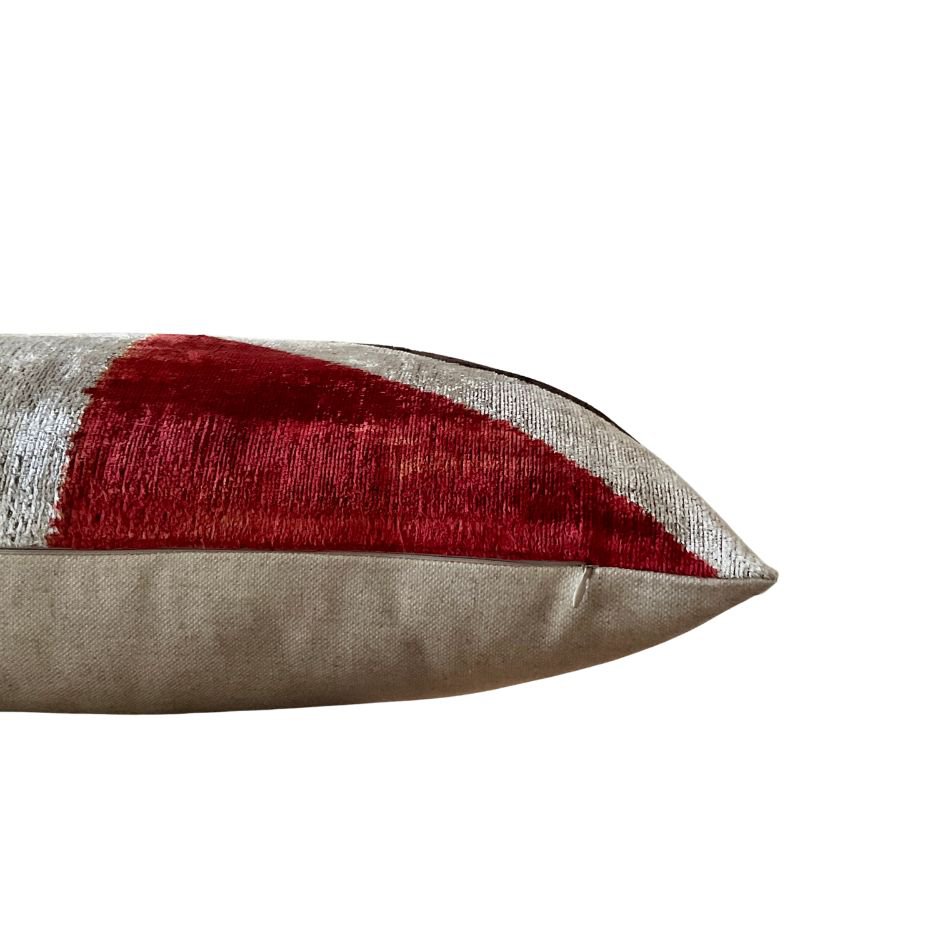 Velvet Ikat Kussen Beaumont 60x40 cm