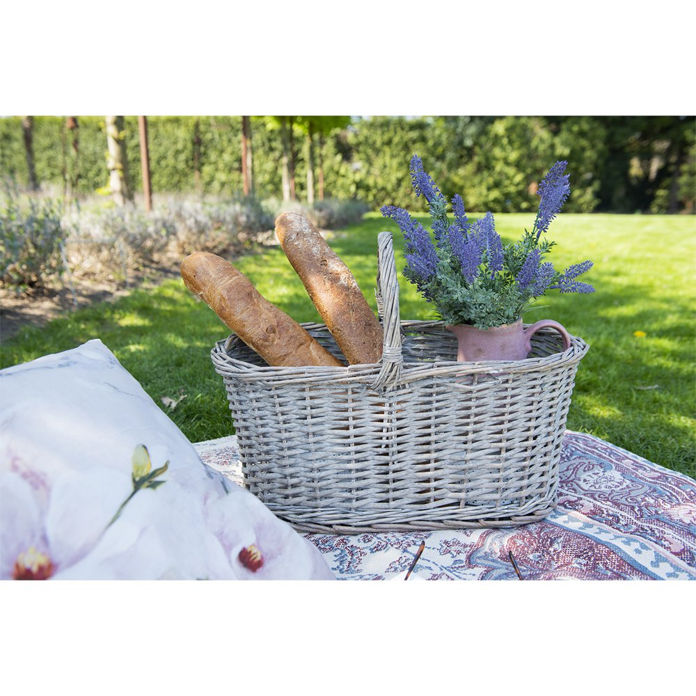 Opbergmand 51x22x40 cm Bruin Rotan Mand