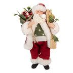 Kerstdecoratie Beeld Kerstman 16x13x27 cm Rood Kunststof