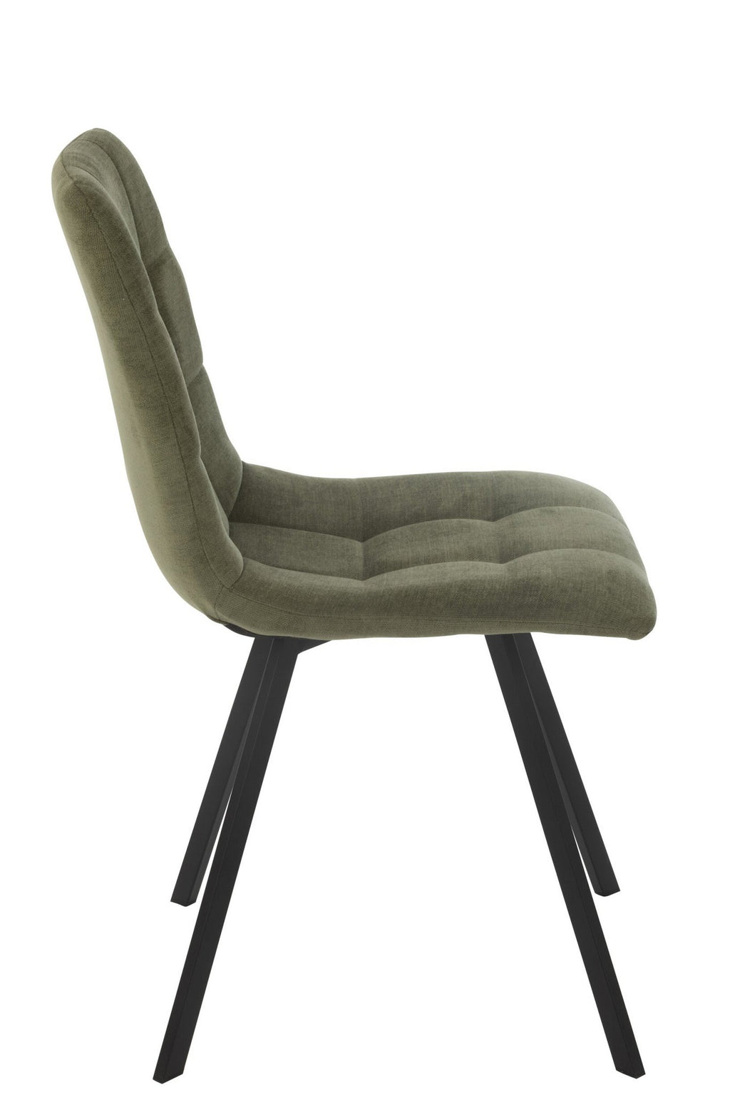 J-Line Eetstoel Clark Metaal/Polyester Groen