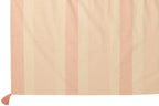 J-Line Plaid mik - katoen - wit/roze - 130 x 180 cm