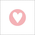 Etiketten – Hart roze- 500 stuks