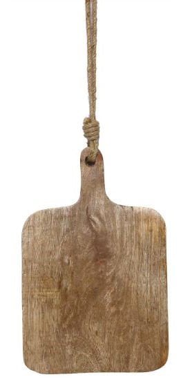 Mangohouten borrelplank 30x20x2cm naturel