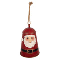 Kerstdecoratie Beeld Bel Ø 17x25 cm Rood Metaal