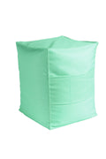 St. Tropez Outdoor poef kussenhoes blauw groen 39x39x50cm