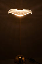 J-Line Tafellamp Led Bloem Metaal/Plastiek Goud Large