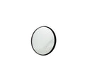 J-Line spiegel Rond Hoge Rand - metaal/glas - zwart - small - Ø 60 cm