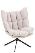 J-Line stoel Relax Kussen Op Frame - textiel/metaal - beige