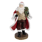 Kerstdecoratie Beeld Kerstman 23 cm Rood Kunststof