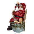 Beeld Kerstman 16x13x19 cm Rood Kunststof