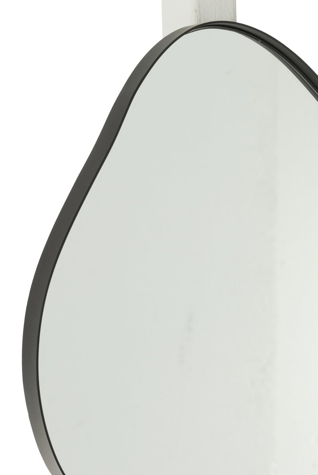 J-Line spiegel Extrema - ijzer/glas - zwart - small - 41 x 29 cm